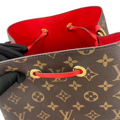 Louis-Vuitton Neonoe MM Monogram Coquelicot Red GHW