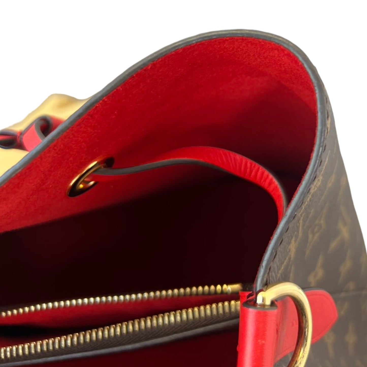 Louis-Vuitton Neonoe MM Monogram Coquelicot Red GHW