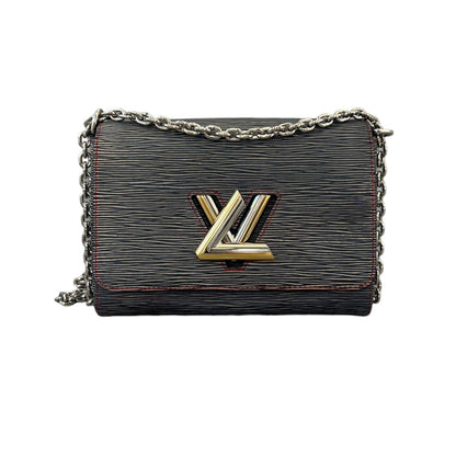 Louis-Vuitton Epi Twist MM Noir Grey SHW