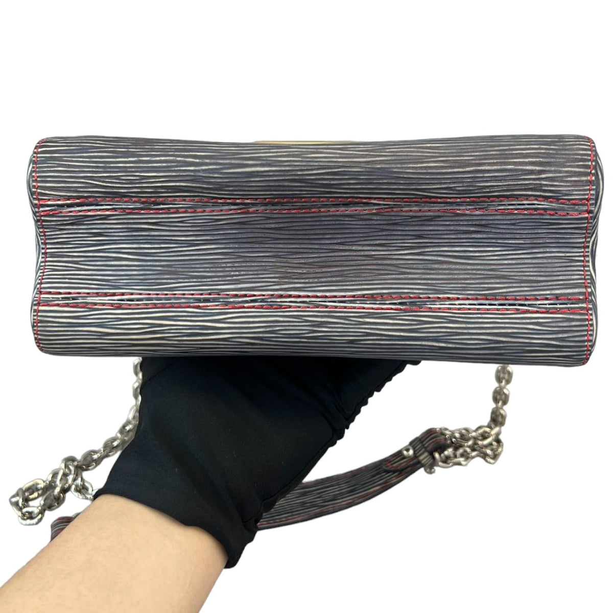 Louis-Vuitton Epi Twist MM Noir Grey SHW