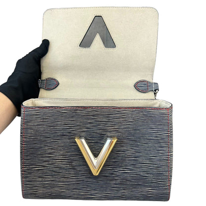 Louis-Vuitton Epi Twist MM Noir Grey SHW