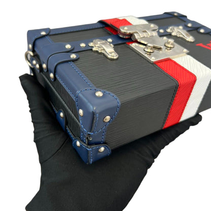 Louis-Vuitton Petite Malle Epi Black Blue Red White SHW