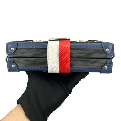 Louis-Vuitton Petite Malle Epi Black Blue Red White SHW
