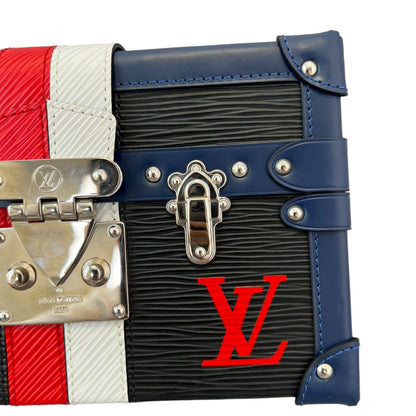 Louis-Vuitton Petite Malle Epi Black Blue Red White SHW