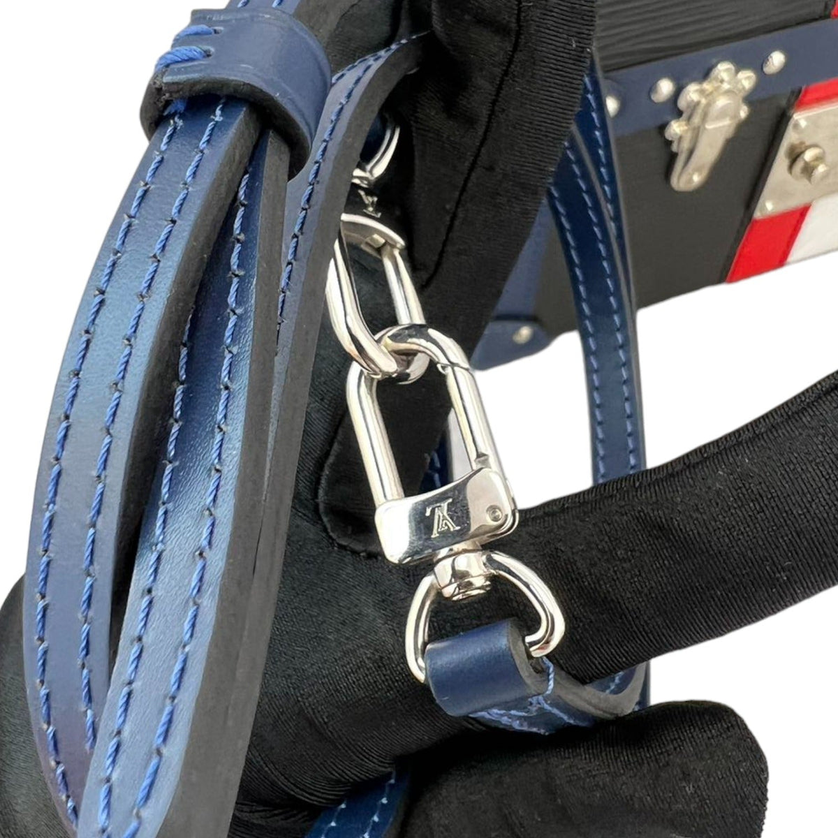 Louis-Vuitton Petite Malle Epi Black Blue Red White SHW