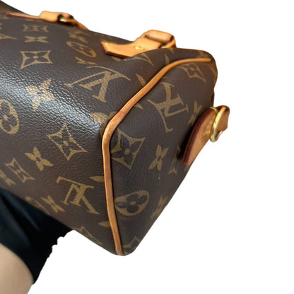 Louis-Vuitton Speedy Bandouliere 20 Monogram Black GHW