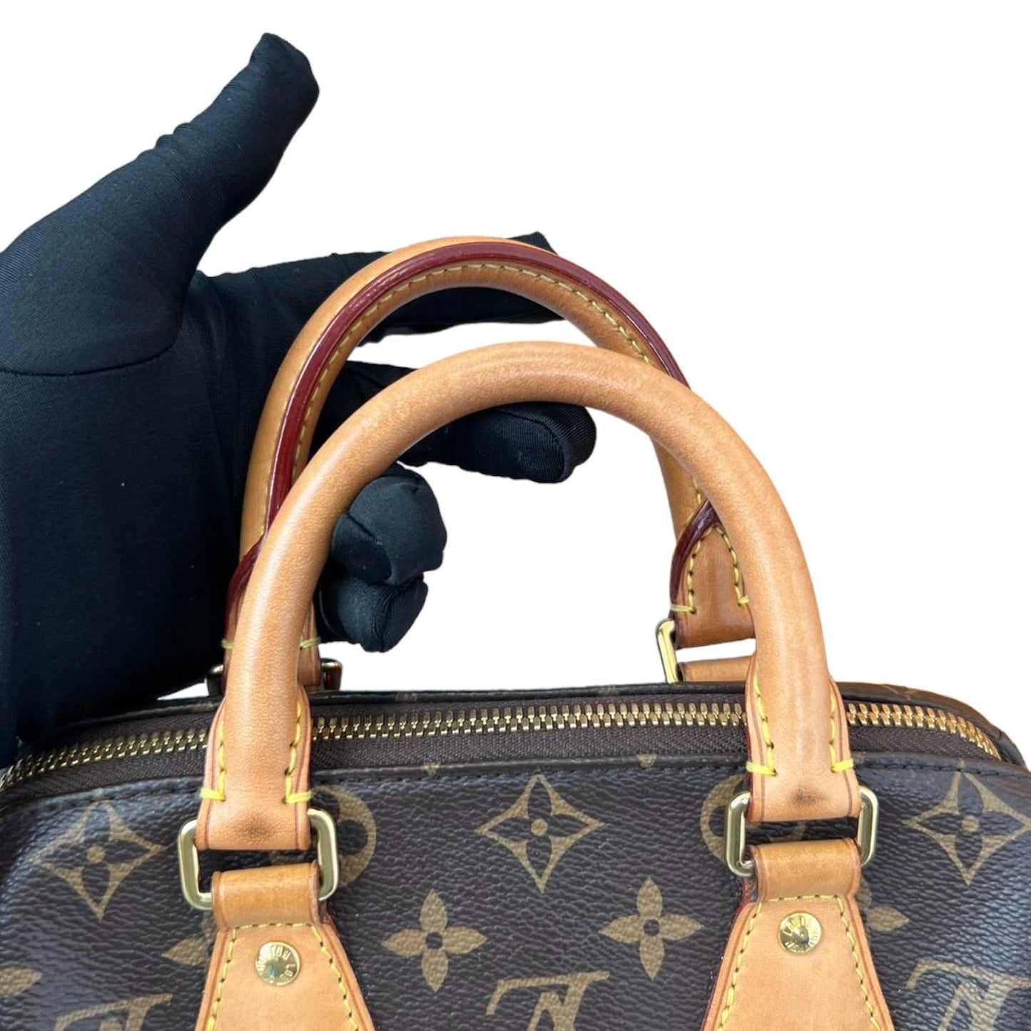 Louis-Vuitton Speedy Bandouliere 20 Monogram Black GHW