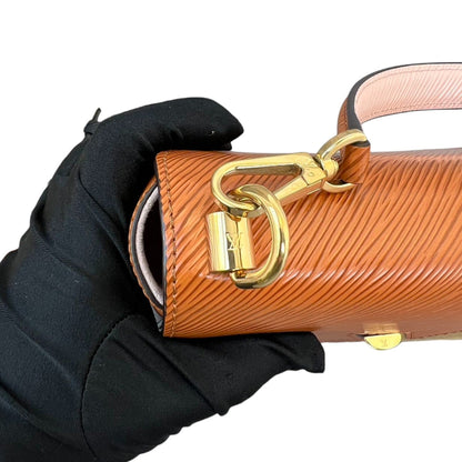 Louis-Vuitton Twist MM Shoulder Bag Epi Caramel Brown GHW