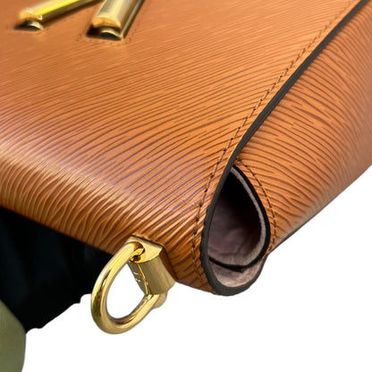 Louis-Vuitton Twist MM Shoulder Bag Epi Caramel Brown GHW