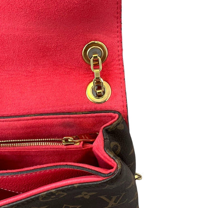 Louis-Vuitton Pallas Chain Flap Monogram Red GHW