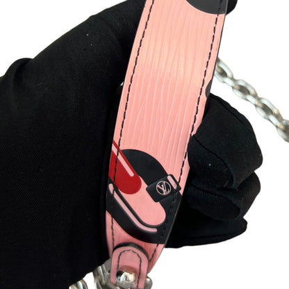 Louis-Vuitton Chain Flower Twist WOC Shoulder Epi Pink SHW