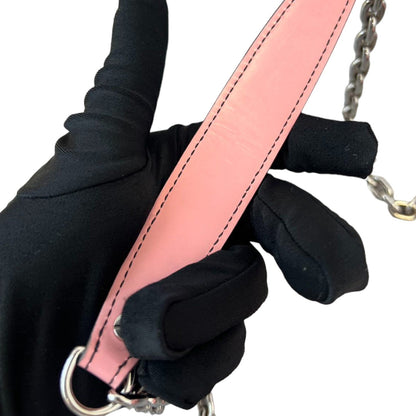 Louis-Vuitton Chain Flower Twist WOC Shoulder Epi Pink SHW