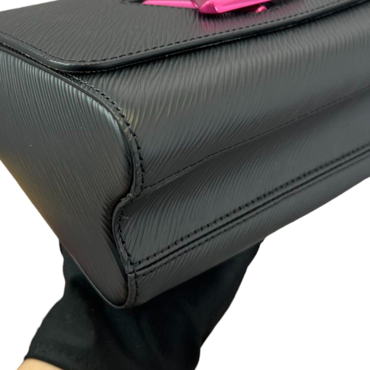 Louis-Vuitton Twist PM Shoulder Epi Black Pink