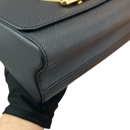 Louis-Vuitton Twist MM Shoulder Epi Black GHW