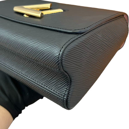 Louis-Vuitton Twist MM Shoulder Epi Black GHW