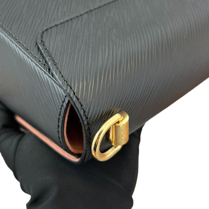 Louis-Vuitton Twist MM Shoulder Epi Black GHW