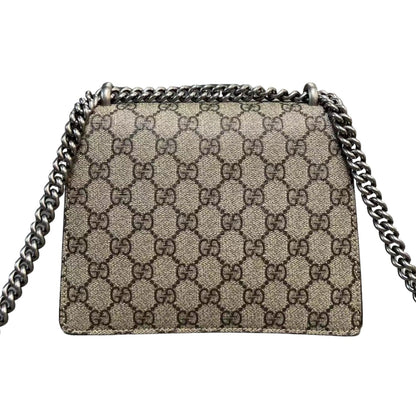 Gucci Dionysus Mini GG Supreme Monogram Beige With Red Interior SHW