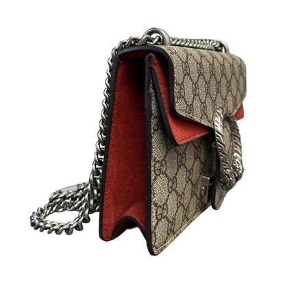 Gucci Dionysus Mini GG Supreme Monogram Beige With Red Interior SHW