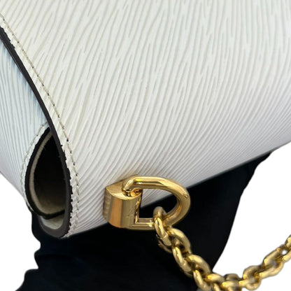 Louis-Vuitton Twist MM Shoulder Epi White Pink GHW