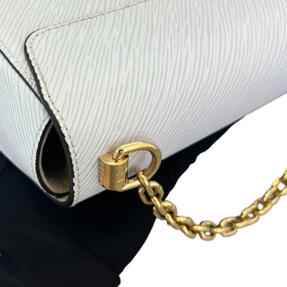 Louis-Vuitton Twist MM Shoulder Epi White Pink GHW