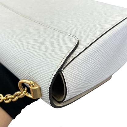 Louis-Vuitton Twist MM Shoulder Epi White Pink GHW