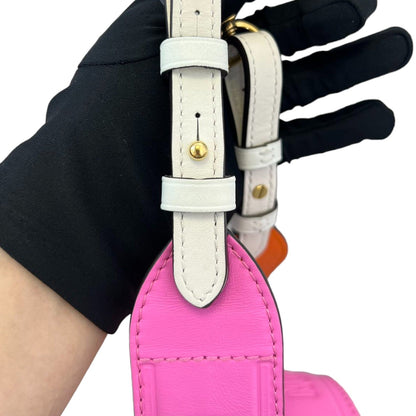 Louis-Vuitton Twist MM Shoulder Epi White Pink GHW