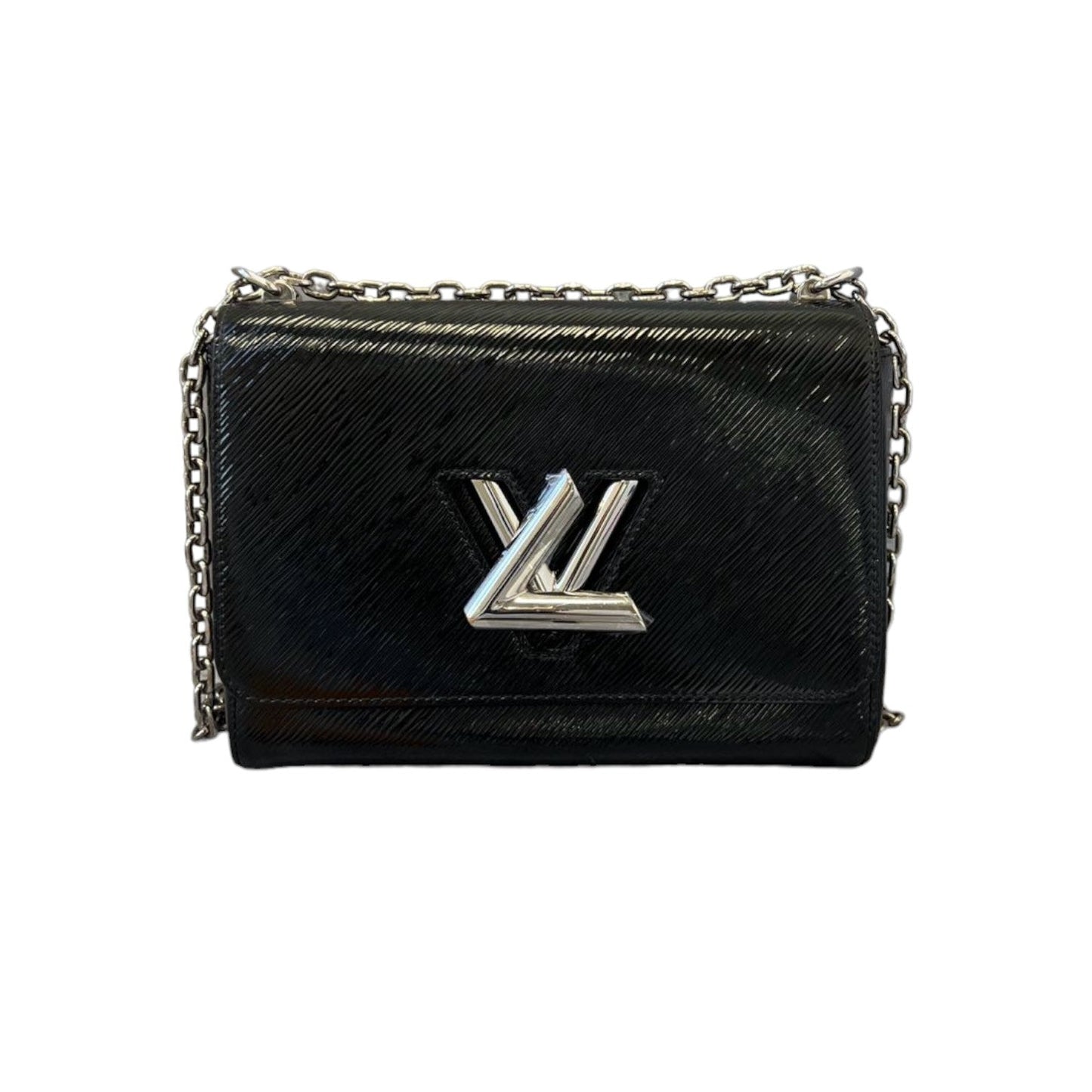 Louis-Vuitton Twist MM Shoulder Epi Black SHW