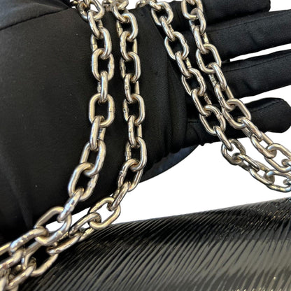 Louis-Vuitton Twist MM Shoulder Epi Black SHW