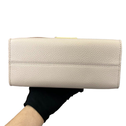 Louis-Vuitton Twist One Handle PM Taurillon Greige GHW
