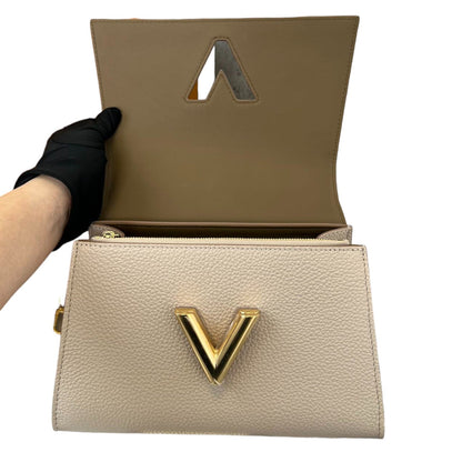 Louis-Vuitton Twist One Handle PM Taurillon Greige GHW