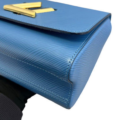 Louis-Vuitton Twist MM Shoulder Epi Blue GHW