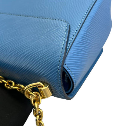 Louis-Vuitton Twist MM Shoulder Epi Blue GHW