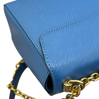 Louis-Vuitton Twist MM Shoulder Epi Blue GHW