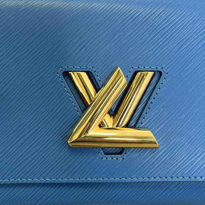 Louis-Vuitton Twist MM Shoulder Epi Blue GHW