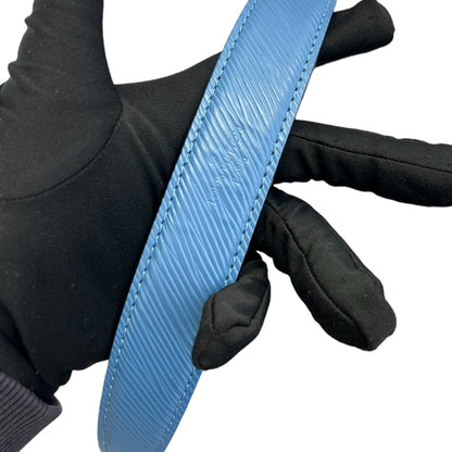 Louis-Vuitton Twist MM Shoulder Epi Blue GHW