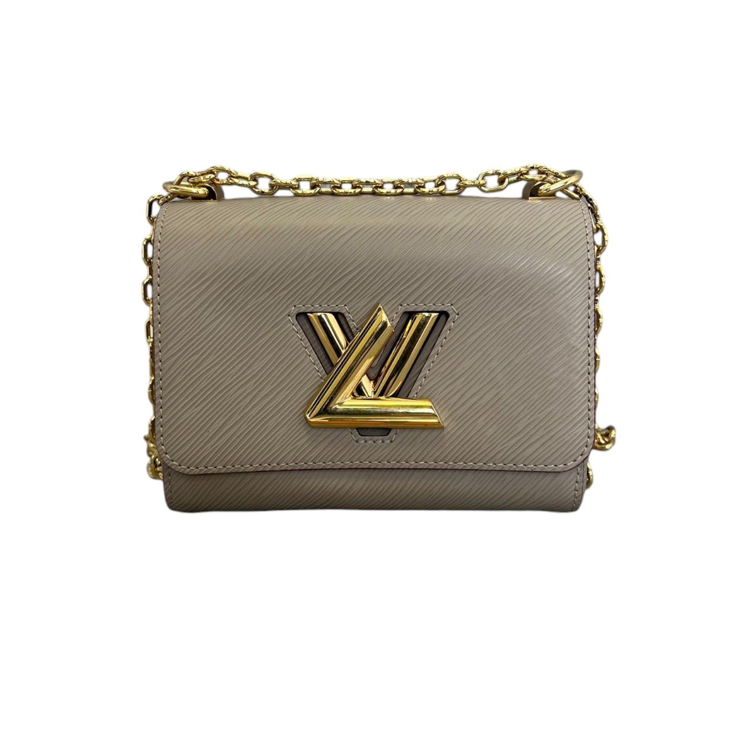 Louis-Vuitton Twist MM Shoulder Epi Beige GHW
