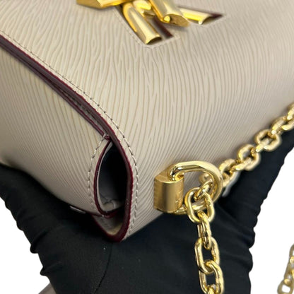 Louis-Vuitton Twist MM Shoulder Epi Beige GHW