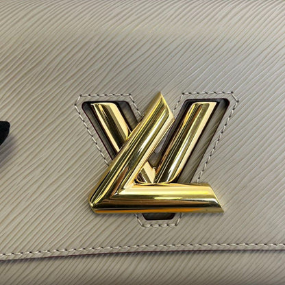 Louis-Vuitton Twist MM Shoulder Epi Beige GHW
