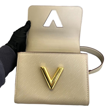 Louis-Vuitton Twist MM Shoulder Epi Beige GHW