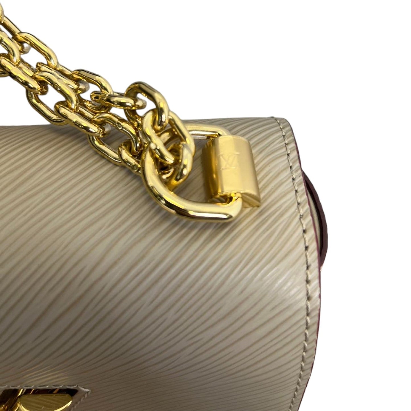 Louis-Vuitton Twist MM Shoulder Epi Beige GHW