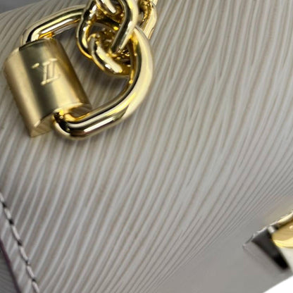 Louis-Vuitton Twist MM Shoulder Epi Beige GHW