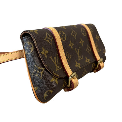Louis-Vuitton Pochette Marelle PM Monogram Brown GHW