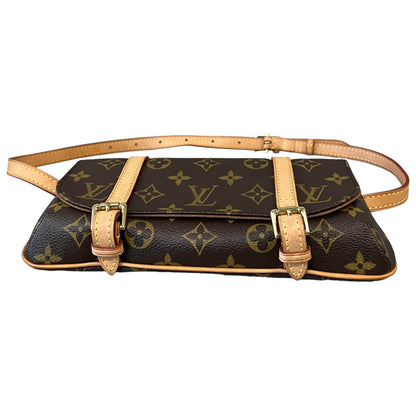 Louis-Vuitton Pochette Marelle PM Monogram Brown GHW