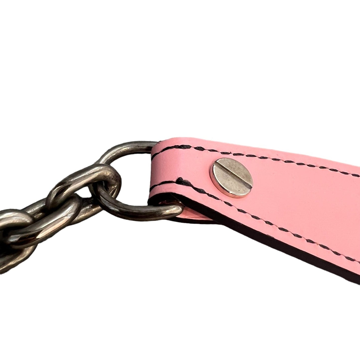Louis-Vuitton Twist Chain Wallet Chain Flower Print Epi Pink SHW