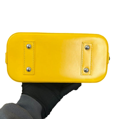 Louis-Vuitton Alma BB Epi Jacquard Yellow SHW