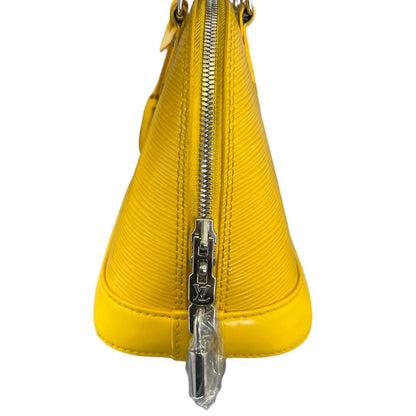 Louis-Vuitton Alma BB Epi Jacquard Yellow SHW