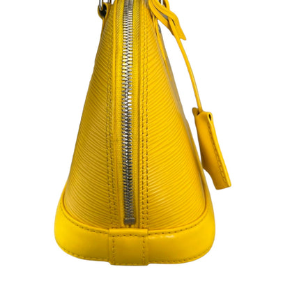 Louis-Vuitton Alma BB Epi Jacquard Yellow SHW