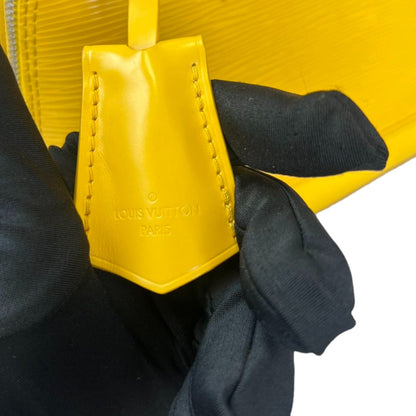 Louis-Vuitton Alma BB Epi Jacquard Yellow SHW