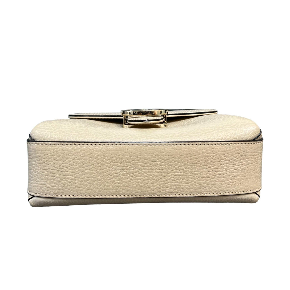 Gucci Dollar Interlocking Small Crossbody Calfskin Off White GHW