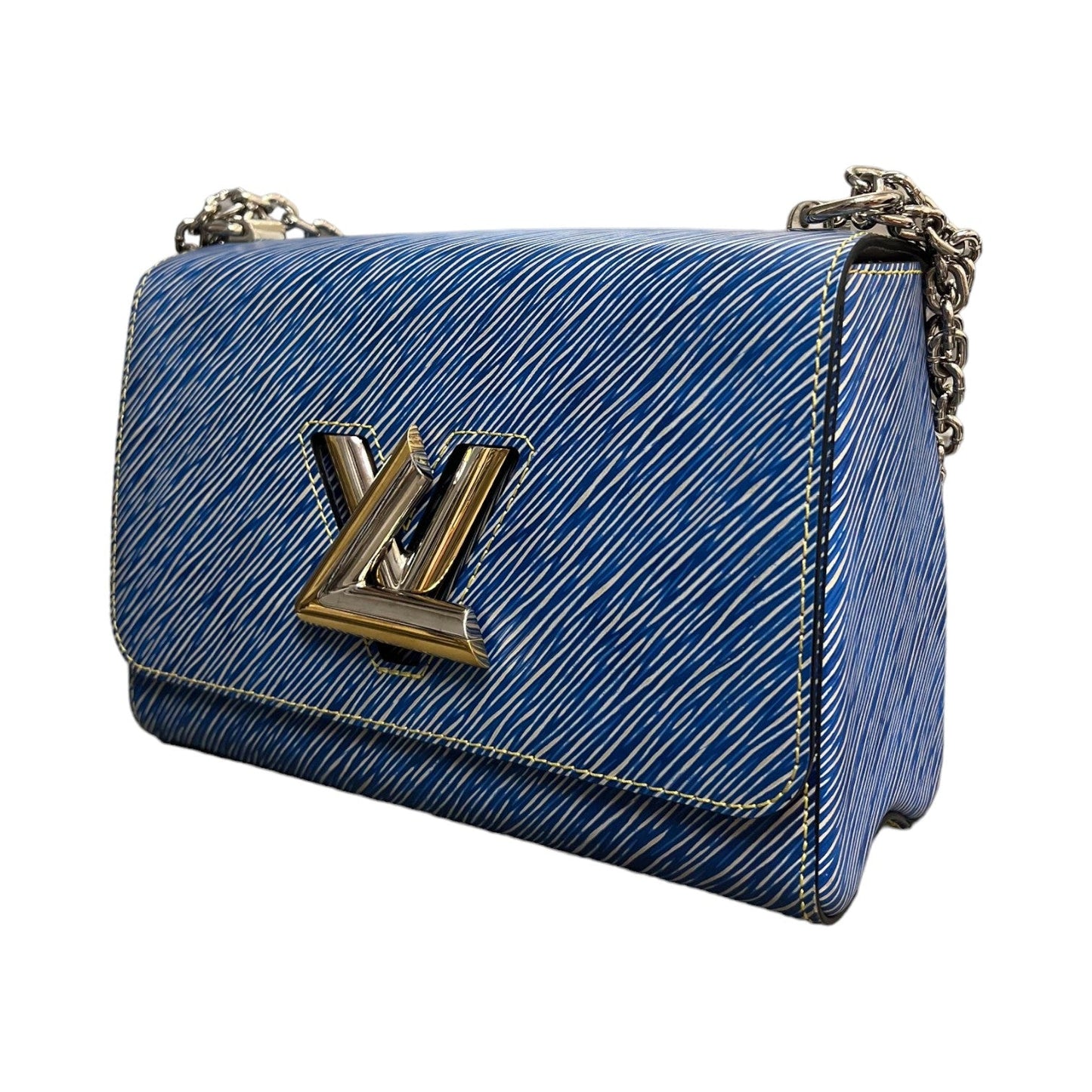 Louis-Vuitton Twist MM Shoulder Epi Denim Light SHW